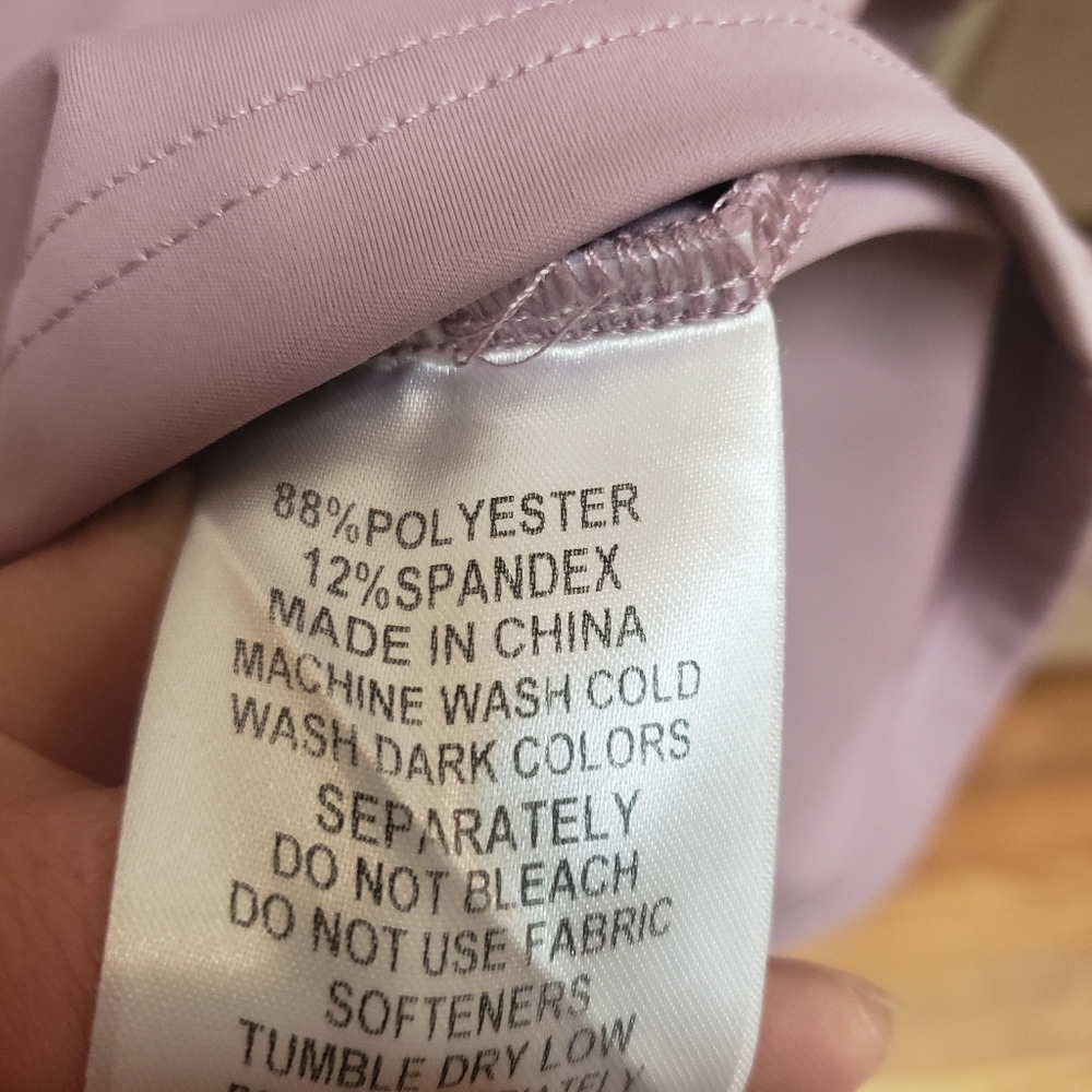 Good Girl Golf Womens Long Sleeve Top Lavender Athletic Golf Sports - Picture 5 of 5